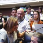 Durante los trabajos en el Senado de la República