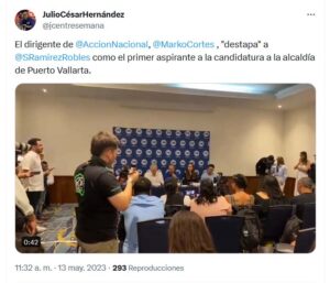 Lee más sobre el artículo (Notas) Agradece Sergio Ramírez Robles a Marko Cortés la oportunidad para buscar la candidatura por Puerto Vallarta